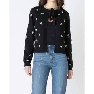 NEW DEX starry night cardigan in black